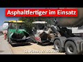 Asphaltfertiger im Einsatz (Stattersdorfer Hauptstr. St. Pölten | Erneuerung in 3 Tagen | Juni 2020)