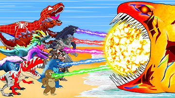 Team GODZILLA, MACHEGODZILLA vs BLOOP RAINBOW | Monsters Ranked From Weakest To Strongest