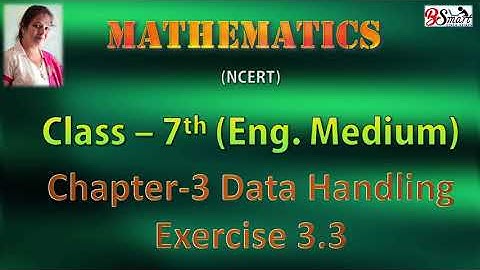 7th Maths Chapter-3 Data Handling Exercise 3.3