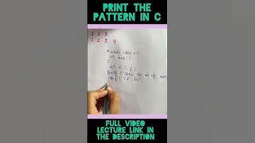 Pattern in C | Coding