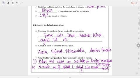 SMCD EDMC Class 5 EVS Worksheet Solution week 12(25/8/21) Topic: Lesson 12- What if it finishes??