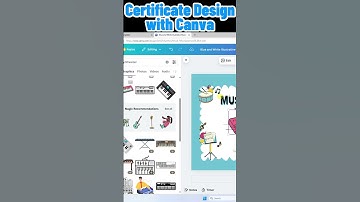 Certificate Design with Canva #shorts