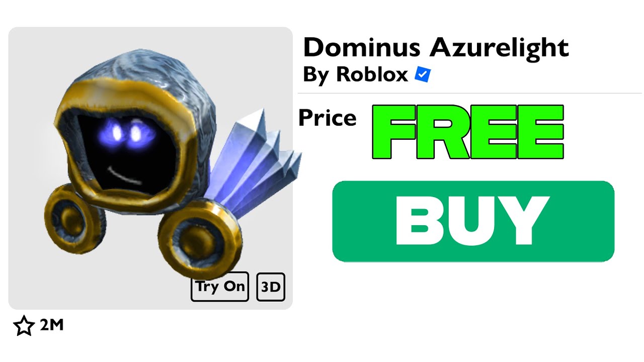 RBXNews on X: It seems that the Roblox Dominus Azurelight has its
