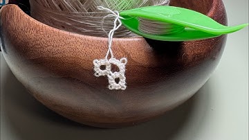 Tatting lace 🧵 Chain and Ring - Join Picot