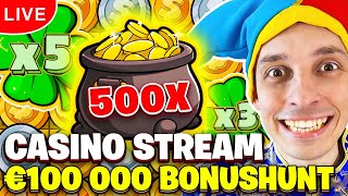 SLOT BATTLE €100 000 OPENING! Live Casino Stream: Biggest Wins with mrBigSpin