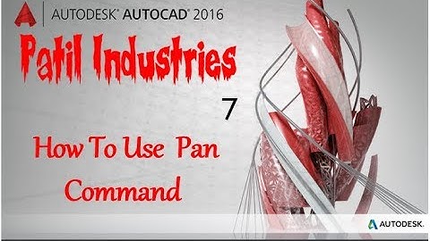 How to applied PAN Commandin AutoCAD 2016 - Tutorial for Beginners : 7