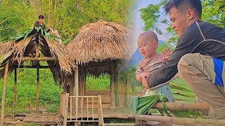 Daily Life Of Father And Son: Building A Small Kitchen With Bamboo