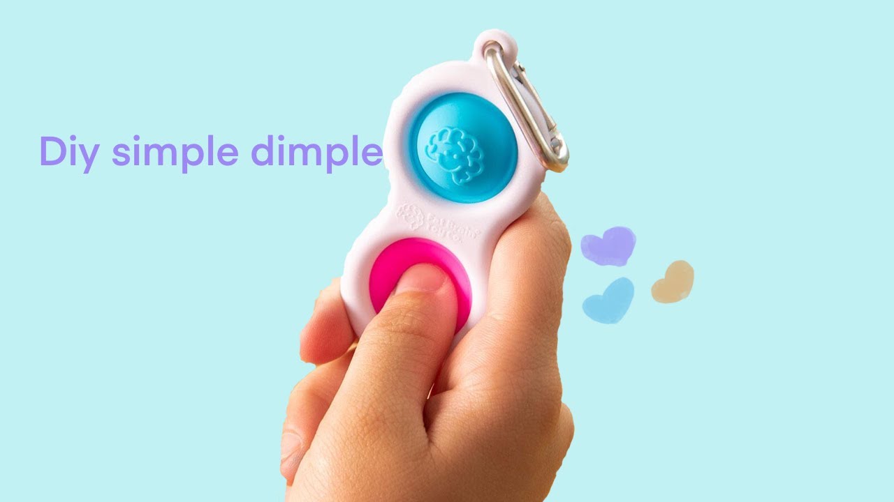 Featured image of post Simple Dimple Fidget Toy Outline 2 keyrings a plastic drinking straw and scissors