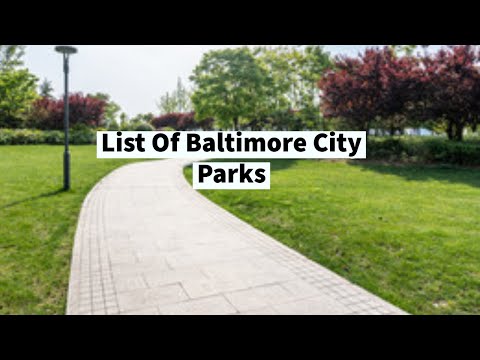 Vídeo: Melhores parques públicos em B altimore