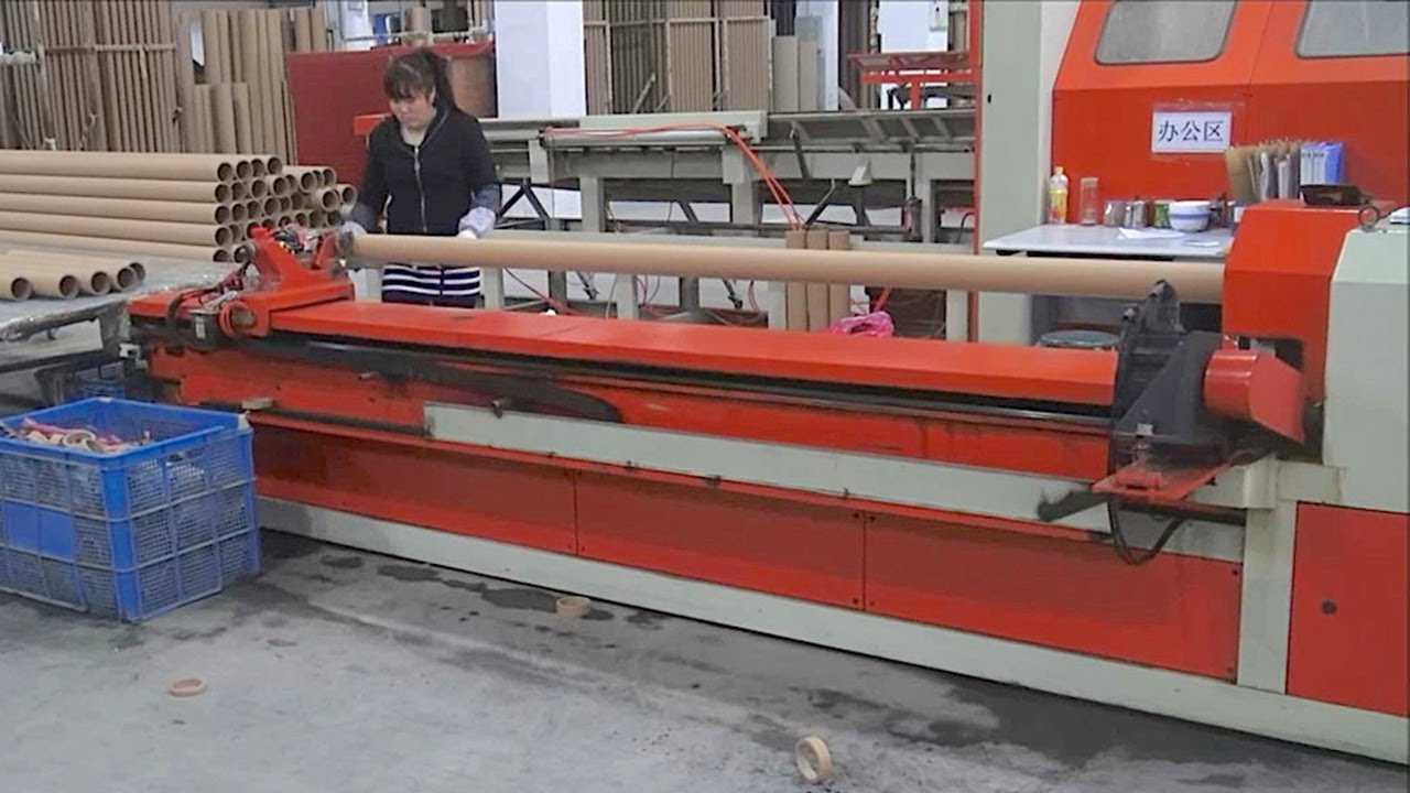 paper core machine france Paper Tube Cutter, Digital Control Paper Core Cutter Machine, Auto cutting Length Adjust touchscreen
