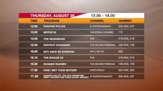 Daily Schedule BIGTV - 28 Agustus 2014 (siang)
