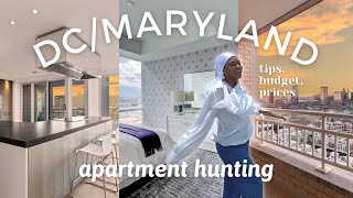 Apartment Hunting in DC/MARYLAND  | touring 7 apartments w/prices