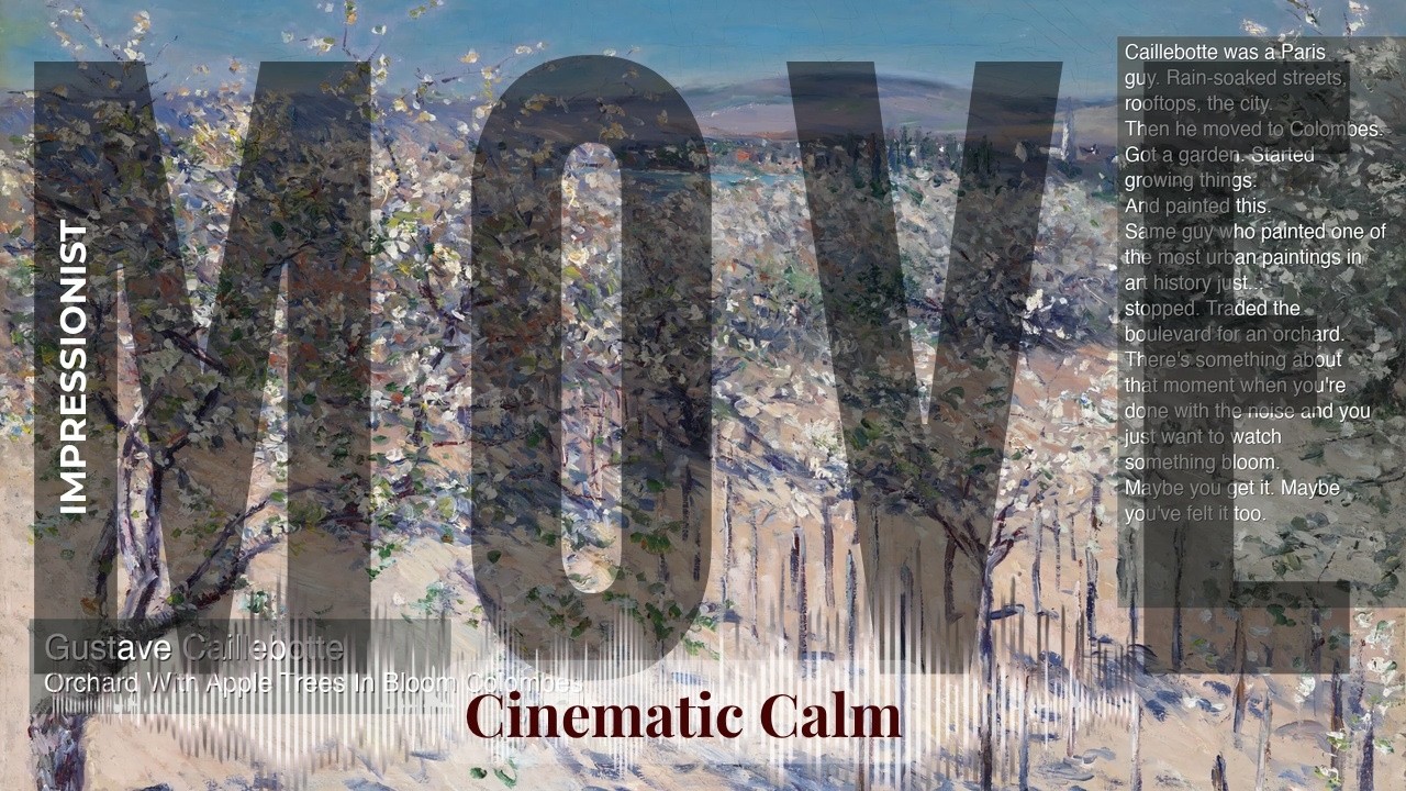 Move - Cinematic Calm with Impressionist | Orchard With Apple Trees In Bloom Colombes… & others