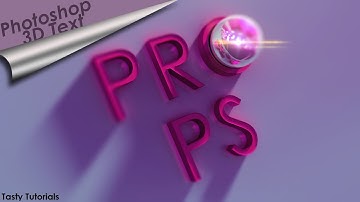 Creating 3d Text Environment In Photoshop CS6 Extended