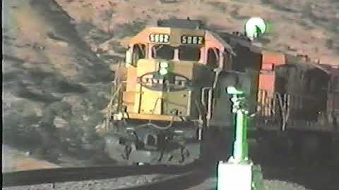 RETRO TRAINS: Railfanning Tehachapi Loop 1993 Part 1 of 2