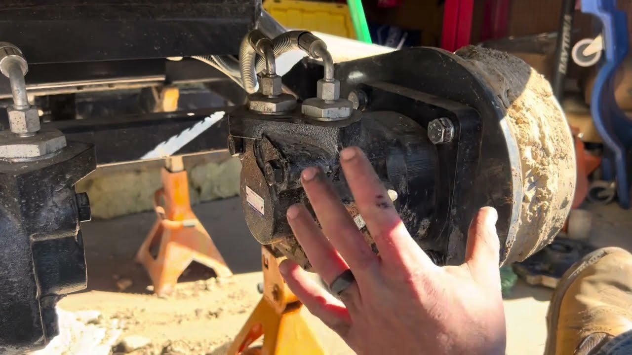 Chinese Mini Excavator: Track Drive Motor Replacement