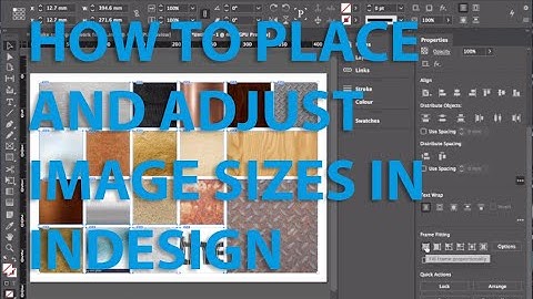 Putting images into InDesign and resizing in a click or two