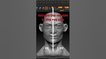 Mirror and weld to the Negative (-ve) side in ZBrush | Tips for beginners