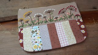 Tutorial: How to sew a handy zippered clutch bag from fabric scraps
