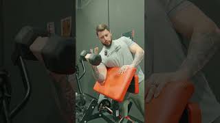 Dumbbell Single Arm Preacher Curl