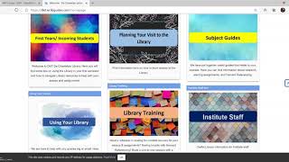How to find library subject guides