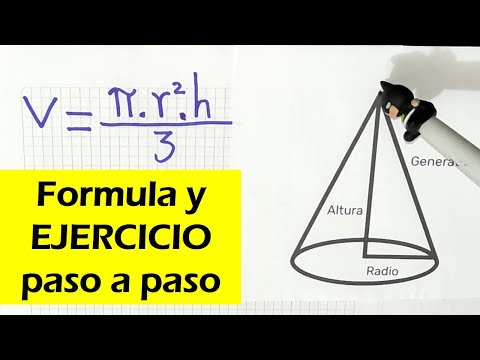 Video: ¿Cuál es la fórmula del volumen del cono?