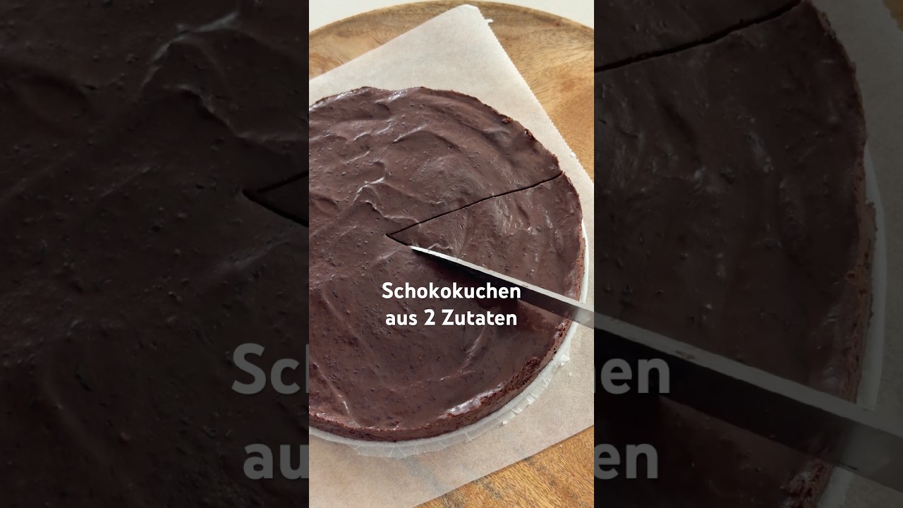 Thumbnail: Gesunder Schokokuchen aus 2 Zutaten | zuckerfrei & Keto #shorts #lowcarb #schokolade #gesund