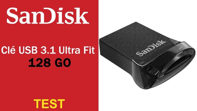 Clé USB 3.1 SanDisk Extreme Go, 128 Go