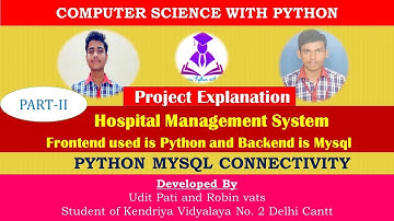 Python Project | Computer Science project | Python Interface with mysql | connectivity Part-2