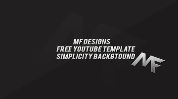 Simplicity Free Youtube Background Template - By MF Design