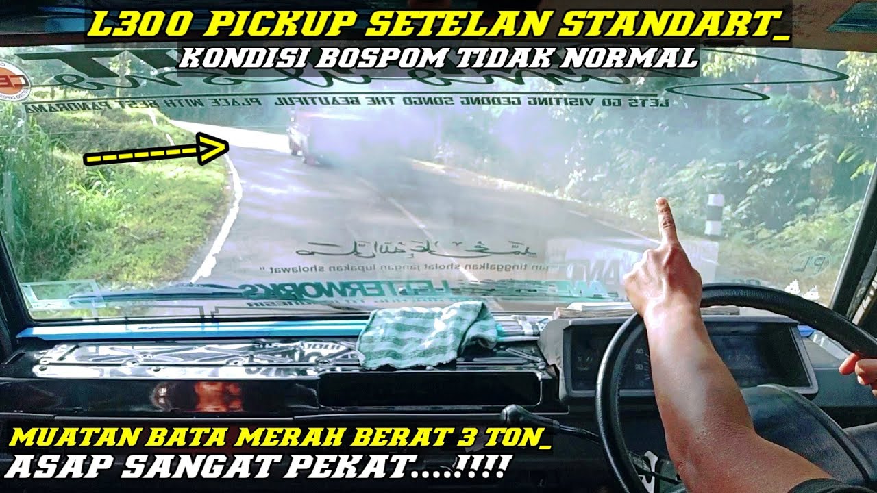 L300 Pickup Setelan Standart keluar Asap pekat // ternyata Bospom tidak Normal