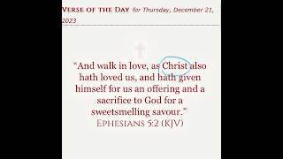 ✝️ Christ For Us December 21 Ephesians 5:2 Mini Bible Study shorts bibleshorts