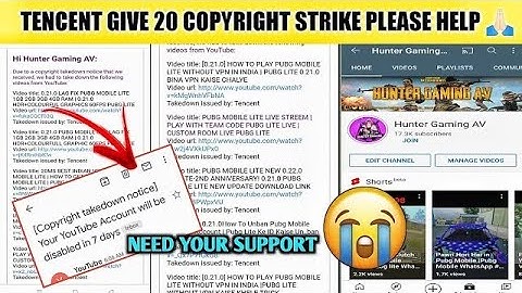 TENCENT GIVE HUNTER GAMING AV  | 4 COPYRIGHT STRIKE | 18+ VIDEO TAKE DOWN |PLEASE 🙏 SUPPORT KARDO