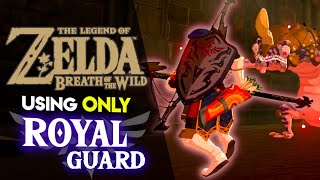 can you beat breath of the wild using only royal guard gear??