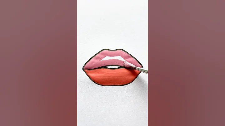 Lips 👄 🩷+❤️ #art #girls #shorts #coloring #painting #drawing #kidsart #style #trend