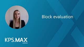 Block evaluation in KPS.MAX screenshot 5