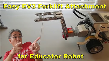 Easy EV3 Forklift Attachment for Educator Robot