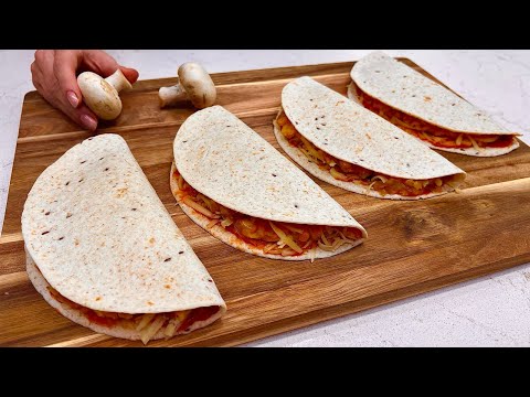Видео: Быстрый мексиканский завтрак на вашей кухне! Вкуснейшая картофельная кесадилья с грибами и сыром!