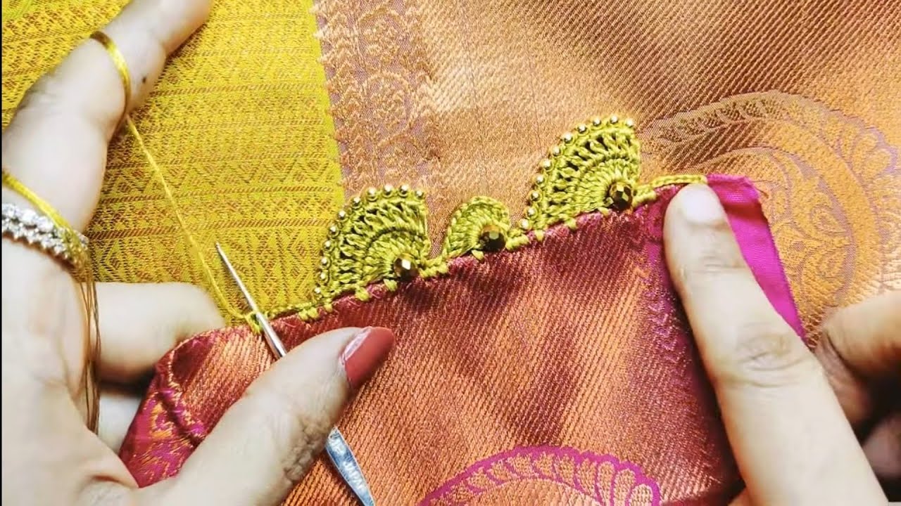 Easy bridal saree kuchu #kroshakuchu #sareekuchu #bridal beginners kuchu // Nandana Creations //