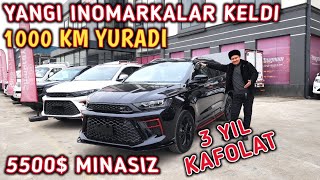 YANGI INOMARKALAR KELDI BIR ZAPRAVKA BILAN 1000 KM YURADI. 5500$ GA MINIB KETASIZ.