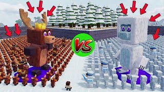 👑 KING DEER vs YETI ARMY — TOTAL WAR! ❄️Can One King Survive the Frozen Apocalypse?!