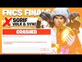 HOW WE CHOKED 1ST PLACE IN THE TRIO FNCS GRAND FINALS (Game crash) 😢 | Sorif