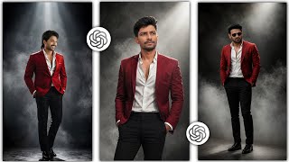 Cinematic Fashion Portrait Photo Editing with ChatGPT | ChatGPT photo editing in Telugu screenshot 2
