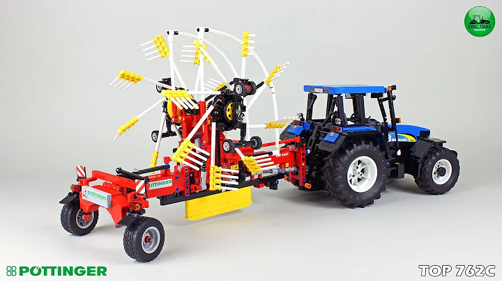 Pottinger TOP 762C windrower in Lego version by Er...