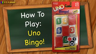 How to play Uno Bingo