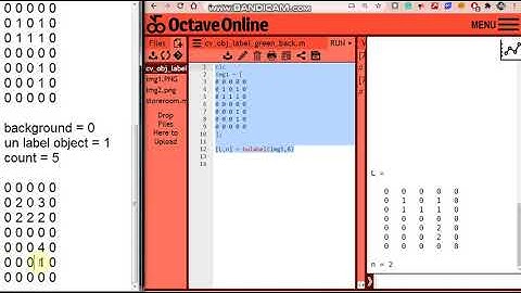 Object Labelling in Binary Image Without Builtin Function Computer Vision  Matlab