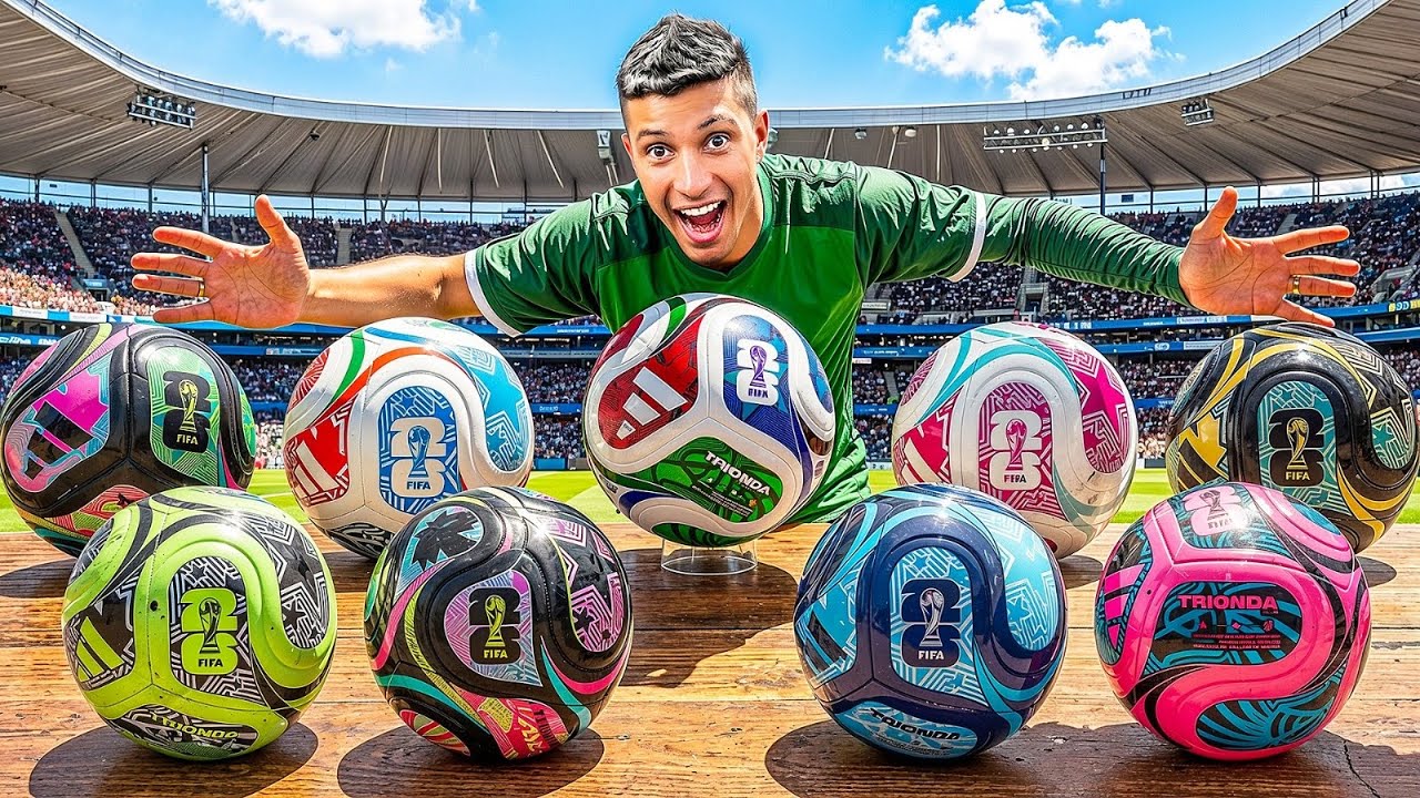 COMPLETEI A COLEÇÃO DE TODAS AS BOLAS DA COPA DO MUNDO! (TRIONDAS) 