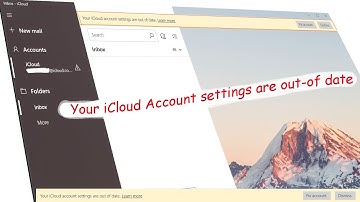 Fix iCloud account settings are out-of-date on Windows 10
