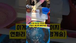 부산에 해녀들이 파는 해산물(기장명물)