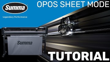 SUMMACUT | OPOS SHEET MODE TUTORIAL